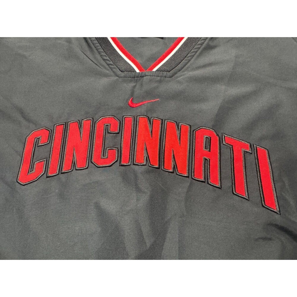 NIKE Cincinnati Reds Pullover V-Neck Vintage Jacket Baseball MLB Size Small